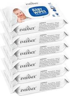 EVELANCE Baby Wet Wipes With Lid Enriched With Aloe-Vera
