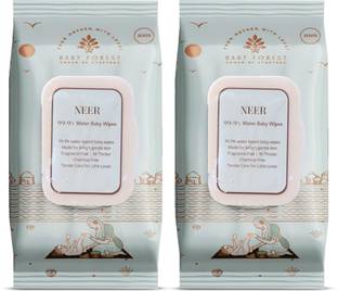 BABY FOREST Neer 99.9% Water Baby Wipes | Ideal for 0 Plus Months | No Added Fragrance