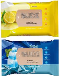 lieve Refreshing Wet Wipes 2 Fragrances (Lemon, Ice Fresh)(100 Tissues)