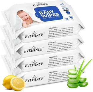 EVELANCE Baby Wipes Without Lid Pack Of 4