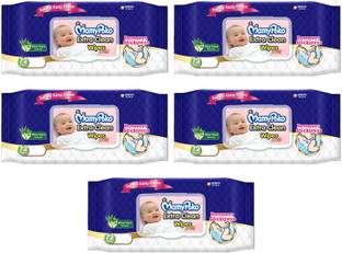 MamyPoko EXTRA CLEAN BABY WIPES, 72 PCS PACK, COMBO OF 5 PACKS, TOTAL 360 WIPES