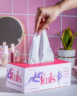 FEALS 2 Ply Facial Tissue Paper - 200 Pulls (Pack of 1) | Perfect for Home & Office