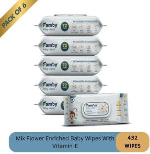 Famby Baby Wipes En-riched with Vitamin- E