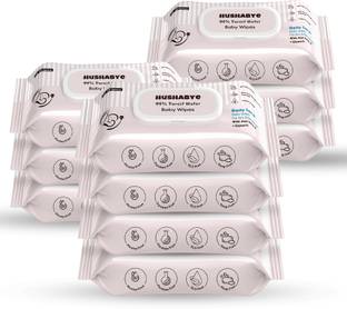 Hushabye Soft Baby Wet Wipes with AloeVera And Glycerin, Clinically Tested with Lid