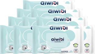 aiwibi BABY WET WIPES COMBO PACK OF 10