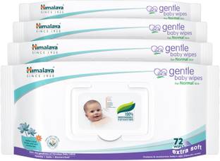 HIMALAYA Gentle Baby Wipes Mega Offer Pack (4 N X 72's)