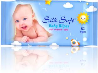Silk Soft Baby wet wipes 82 pulls without lid PACK OF 2