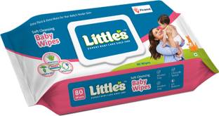 Little's Soft Cleansing Baby Wipes with Aloe Vera, Jojoba Oil and Vitamin E, Lid Pack