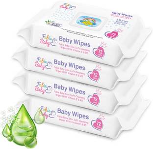 Fabie Baby SkinSoft Baby Wipes 288 Wipes (Pack of 4)