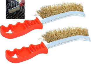 Inditrust Heavy Duty 2pc Wire Hand Brush for Rust removing Handle Scratch Brush