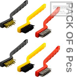 WOHLSTAND Multipurpose Cleaning Brush for Scrubbing, Removing Rust, Welding Slag Handle Scratch Brush