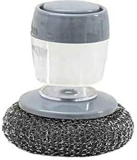 LA NEELJA Automatic Liquid Tank Kitchen Utensils Stainless Steel Cleaning Scrubber Brush Scrub Pad