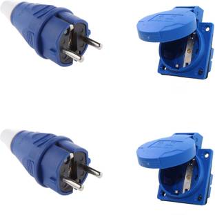 DECENT AIR SYSTEM 16A 2pin 200-250V IP54 Germany Type French Type Industrial Plug Socket Wire Connector