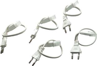 LKOelectron Rope Light Adopter 6mm 2 pin 220v Strip light Connector Adapter White Rope LIght Connector Wire Connector