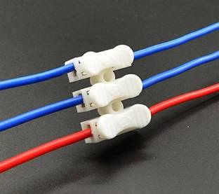 Onneybrothers 50 PCS 3 WAY WIRE CONNECTOR 0.08-4.0sqmm , Universal Cable Connectors, Electrical Terminal Connector Wire Connector