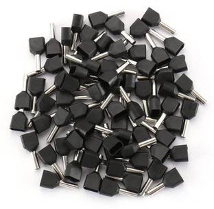 rtsense Twin Ferrule (TE-1508)-(2 * 1.5 SQMM) Wire Ferrules, Insulated Cord Pin End Terminal,Copper Crimp Connectors, Wire Connector