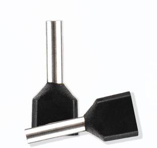 GLOBOMOTIVE Twin Cord End Terminal 10 mm Electrical Connections 1.5 sq mm Terminals Wire Connector