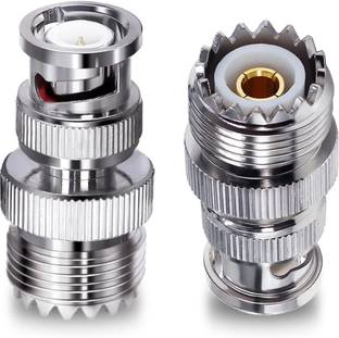ABONIX BNC UHF RF Coax Adapter UHF Female to BNC Male Coaxial Connector for Extension Cable Wire Connector