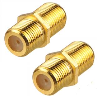 TAAPSEE 2 Pack RG6 Coaxial Cable Extender F-Type Gold Plated Adapter Female to Female RG6 Coax Cable Extender F-Type Wire Connector