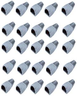 KDL RJ45 Connector Plug Boot Cap (25 Pcs.), CAT5 CAT5e CAT6 LAN Wire, Ethernet Network Cable RJ45 Connector Cover, Boot Plastic Cap Wire Connector