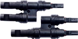 SUNXO SOLAR 2 in 1 MC4 T2 Y Branch Connector For Solar Panel (3 Pair) 2 in 1 mc4 Branch Connector Wire Connector