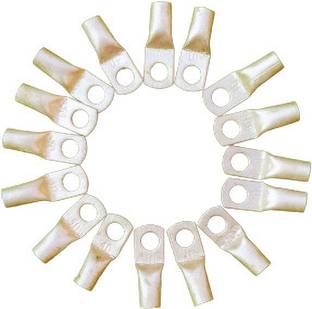 Hinox Electronics 120Pcs Aluminium Thimble lug Wire Size 6mm, Stud Hole Size 6mm Aluminium Crimp Thimble Connector Wire Connector