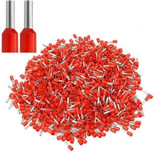 ERHIndia 1000 Pcs Ferrule Copper Crimp Connectors E1008 Ferrule Copper Crimp Connectors Wire Connector
