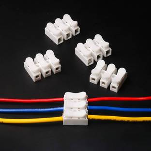 Onneybrothers Pack of 50 CH3 Quick Cable wire connector for LED light Universal Connector Terminal Block Connectors, Lever Wire Connectors, Wire Connector