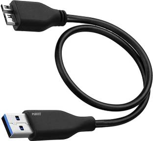 Paruht Micro USB 3.0 B to USB A Connector Wire for Hard Disk Enclosure HDDS/Camera Round with length 45CM Wire Connector