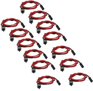 xenee TV-out Cable 2 Pin SW PC Desktop Power Cable On/Off Button ATX Computer Cord Cpu Power Switch Button Wire Connector