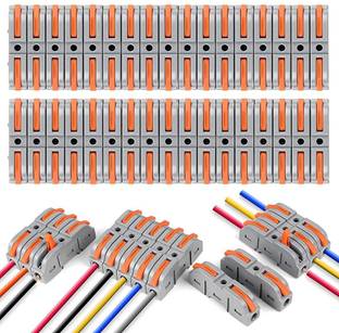 Appster Wire Connector Universal Connection Terminals Electric Cable Connectors 4 mm² Conductor Clamp, Quick & Freely Assemble Wire Connector