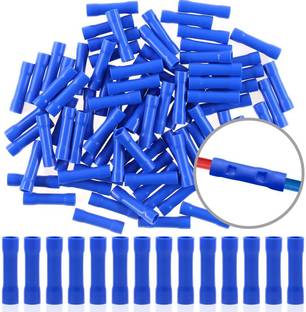 rtsense 16-14 AWG (BV2) Splice Butt Connector,Fully Insulated Electrical Wire Connector, Waterproof Butt Splice Crimp Terminal Wire Connector