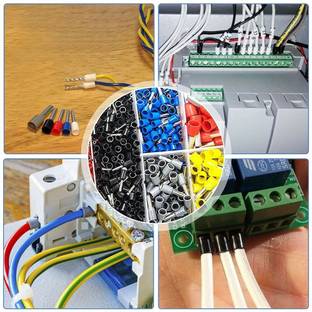 rtsense (E-7508)-0.5 SQMM Wire Ferrules, Insulated Cord Pin End Terminal,Copper Crimp Connectors, Wire Connector