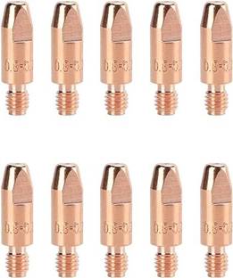 MBI MIG Welding Torch Contact Tip, Mig Welder 10-Pack,Copper, (M6*28 * 0.8) Multipurpose Wire Connector