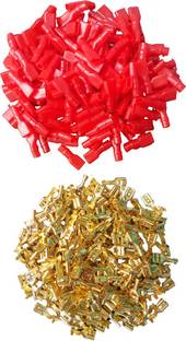 Hinox Electronics 6mm Electrical Wire Cable Thimble + Sleeves Lugs Crimp Thimble 300+300 Pcs Nylon Sleeves for PCB, RO Wire Connector