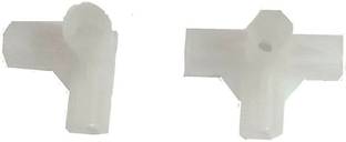 HK STORE 3pole and 4 pole pp connector inner diameter is 12.7 mm folding wardrobe connector Wire Connector (White, Pack of 20) FOLDING WARDROBE CONNECTOR Wire Connector