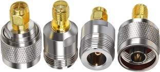 ABONIX Type N to SMA Coax Cable Connectors, N Male/Female to SMA Male/Female Coax Adapter Kit Wire Connector