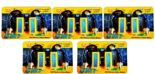 LipiWorld (Pack of 5) 8MP Split Joint Mini CCTV BNC HD-CVI/TVI/CVBS/AHD Passive Transceiver Video Balun Wire Connector