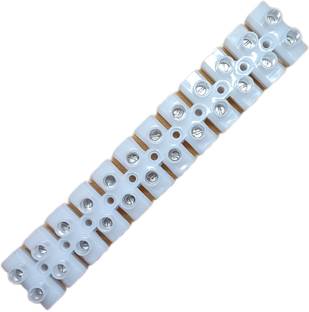 SEDCO 12 Ways 60AMP PVC Terminal Connector Strip Dual Row Screw Terminal Blocks Wire Connector
