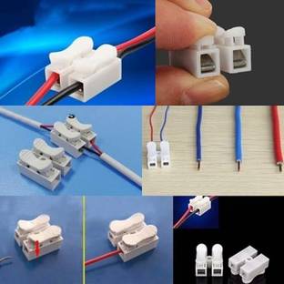 Hinox Electronics 31 Pcs Push Two Way Wire Joint Connector, No Soldering, No Welding, No Screw Terminal, 6 Amp Quick Cable Wire Connector, Lock Electric Wire Connector