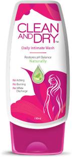CLEAN AND DRY Prevents Itching & Burning|Restores Natural pH Balance Intimate Wash