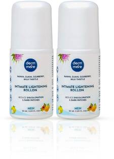 Derm & more Intimate lightening Rollon For Men Pack of 2 Intimate Moisturizer