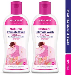 Gynocup Intimate Wash for Women, Enriched with Tea Tree Oil & Aloe Vera Extract, pH Balanced , Prevents Odour & Infections, Safe for Skin - 100ml(Pack of 2) Intimate Wash