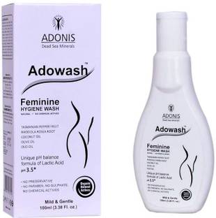 ADONIS ADOWASH Feminine Intimate Hygiene Wash With Rose Water, Tea Tree & Witch Hazel Intimate Wash