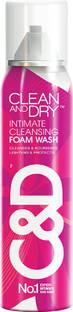 CLEAN AND DRY Gently Cleanses, Nourishes & Protects| Intimate Foam