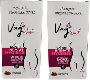UNIQUE PROFESSIONAL VAG WASH EXPERT INTIMATE HYGINE WASH 100 ML PACK OF 2 Intimate Wash