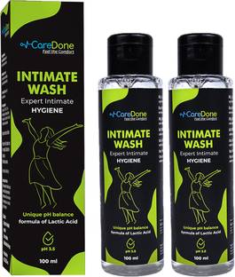 CareDone Natural Intimate Wash With Tea Tree Oil (pack of 2) 100ml-each Intimate Wash Intimate Wash