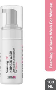 Cos-IQ Foaming F2 Intimate Wash for Women, Hygiene Wash with Lactic Acid & Lacto serum Intimate Foam