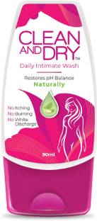 CLEAN AND DRY Prevents Itching & Burning|Restores Natural pH Balance Intimate Wash