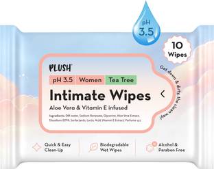 PLUSH Intimate Play Wipes for Women- Tea Tree Intimate Wipes